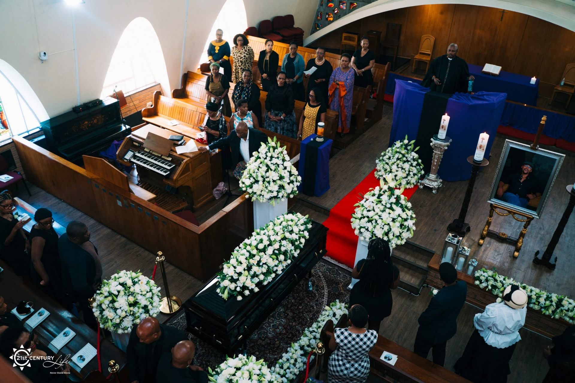 Memorial service in church