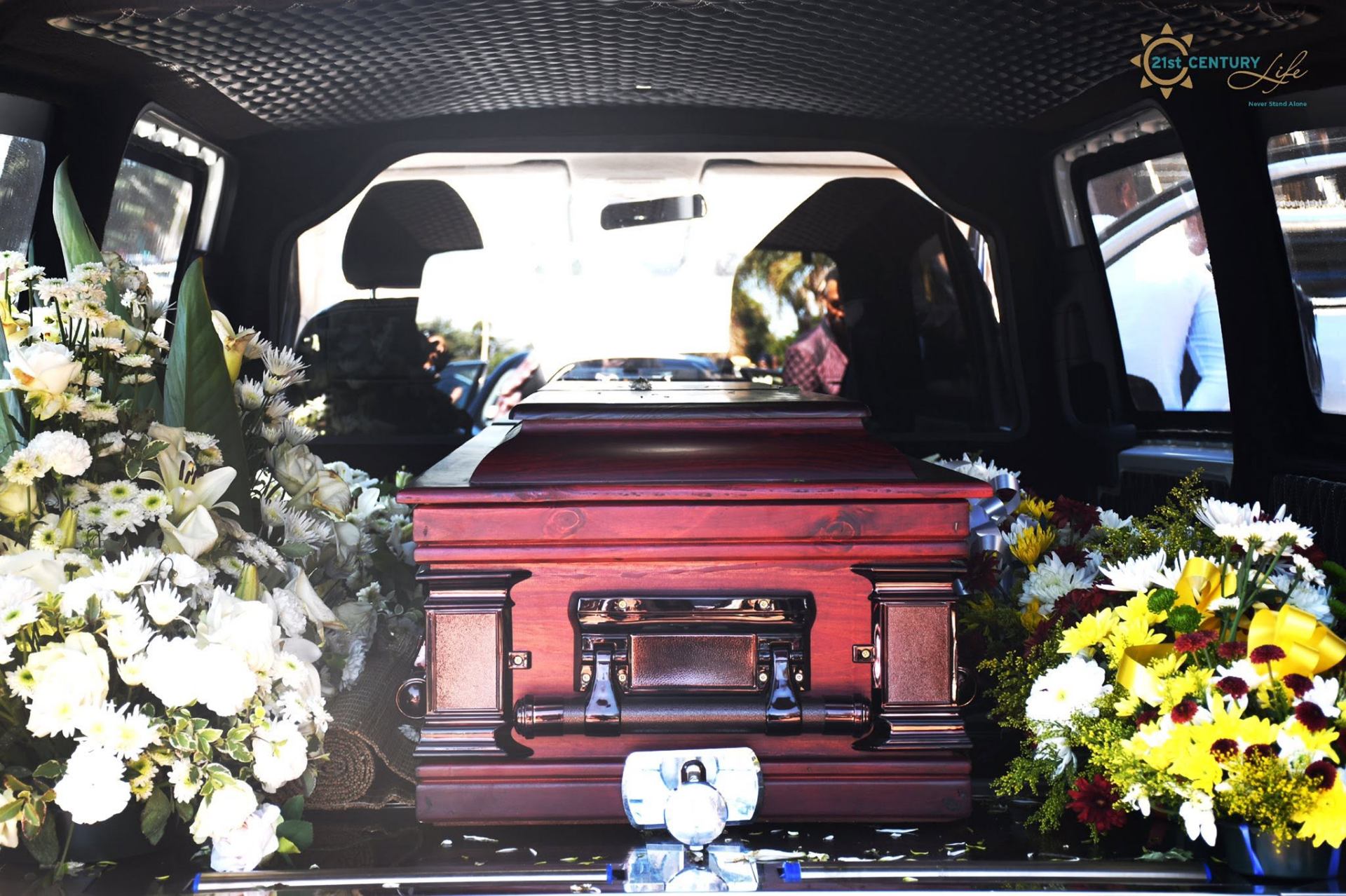 Final journey — hearse interior